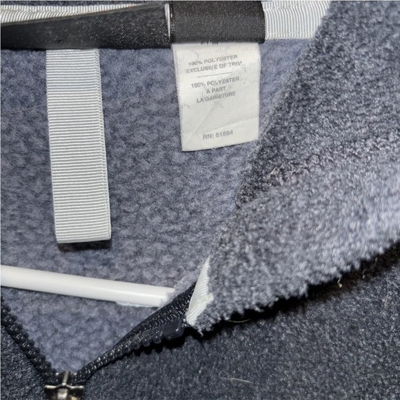 Patagonia Synchilla Hooded Fleece Zip Up Jacket Pockets Gray Black Size Medium - Picture 4 of 5